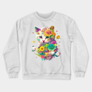 Use KITTEN FROM FLOWERS To Make Someone Fall In Love With You Crewneck Sweatshirt